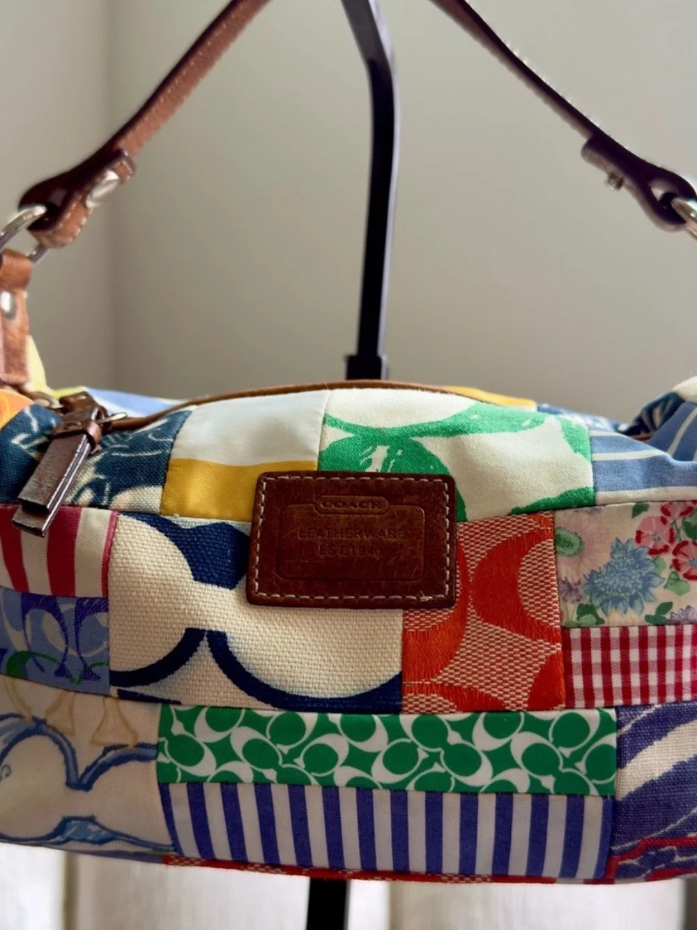 Coach Vintage Multicolor Patchwork Micro Purse